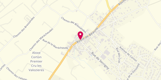 Plan de Celine Coiffure, Cidex 11 35 Route Beaune, 21550 Ladoix-Serrigny