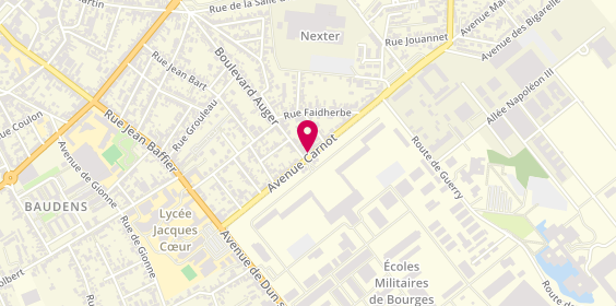 Plan de Carnot Coiffure, 55 avenue Carnot, 18000 Bourges