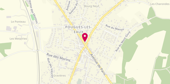 Plan de Exclusif Coiffure, 55 avenue de Paris, 58320 Pougues-les-Eaux