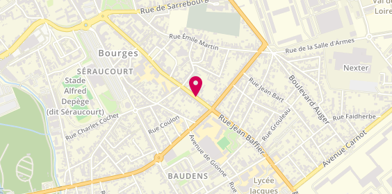 Plan de F.M Hair Coiffure, 61 Rue Jean Baffier, 18000 Bourges