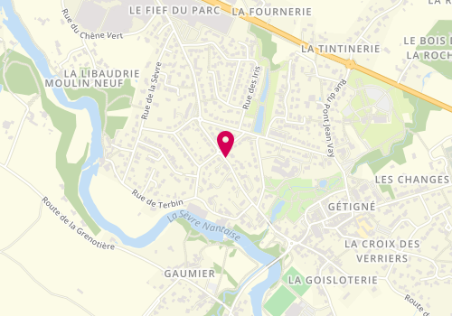 Plan de NG Coiffure, 40 Rue Moulins, 44190 Gétigné