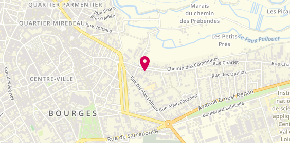 Plan de Passion Coiffure, 26 Rue Charlet, 18000 Bourges