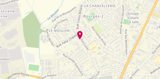 Plan de Coiffure R. Marie, 59 Rue Cuvier, 18000 Bourges