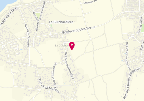 Plan de L'Atelier d'Isa Coiffure, 32 Rue de la Guichardière, 44770 La Plaine-sur-Mer