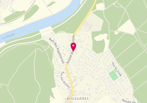 Plan de Idéal Coiffure, 8 Route de Besançon, 25320 Boussières