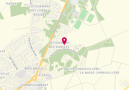 Plan de Evidence Coiffure, 76 Rue D&#039;Anjou, 44330 Vallet