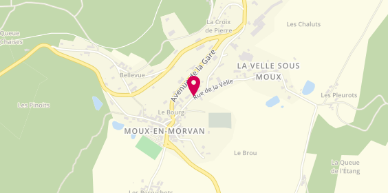 Plan de Coiff'Esthetic, Le Bourg, 58230 Moux-en-Morvan