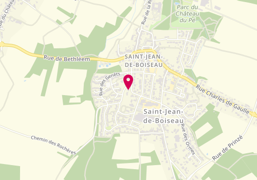 Plan de Coiffure Tandem, 8 Rue des Violettes, 44640 Saint-Jean-de-Boiseau