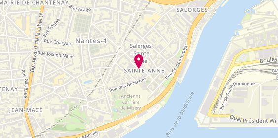 Plan de Au Petit Salon, 17 avenue Sainte-Anne, 44100 Nantes