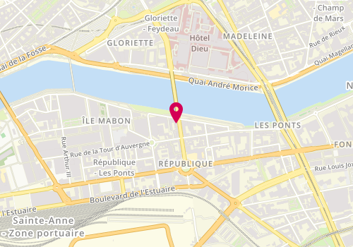 Plan de B & D Coiffure, 6 Rue Louis Blanc, 44200 Nantes