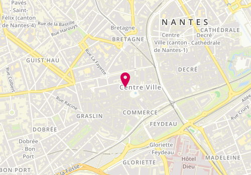 Plan de Le Pétard à Mèches, 7 Rue des Vieilles Douves, 44000 Nantes