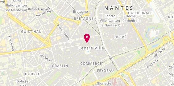 Plan de Coiffure Psyché, 1 Rue de l'Arche Sèche, 44000 Nantes