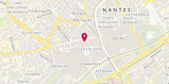 Plan de Pop N'Cut, 19 Rue des Vieilles Douves, 44000 Nantes