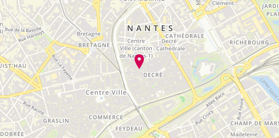 Plan de Jean Claude Biguine, 14 Rue des Carmes, 44000 Nantes