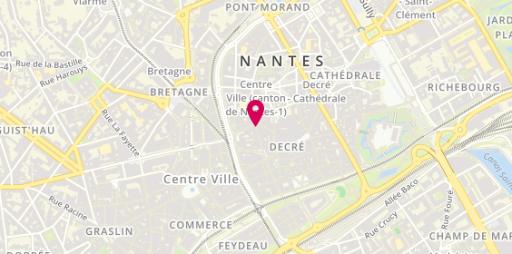 Plan de Pop N'Cut, 22 Rue des Carmes, 44000 Nantes