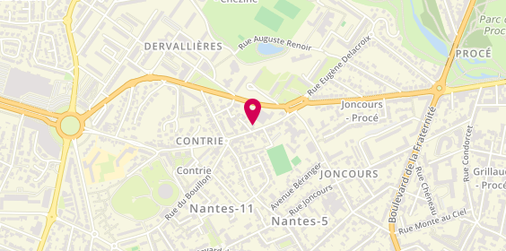 Plan de Vir'tuose Coiffure, 24 Rue de la Contrie, 44100 Nantes