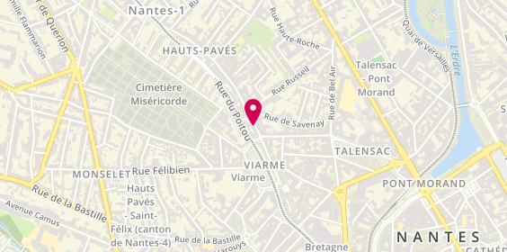 Plan de Origin'hair, 7 Rue des Hauts Pavés, 44000 Nantes