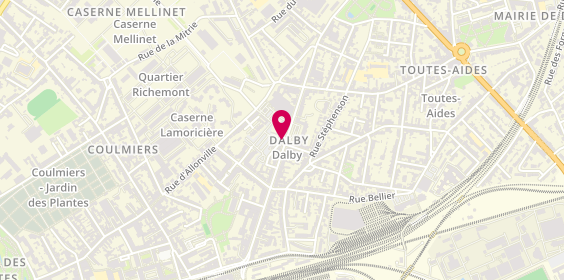 Plan de Barber Street, 74 Boulevard Ernest Dalby, 44000 Nantes