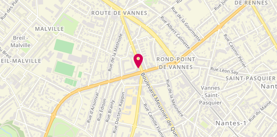 Plan de Anne Passion coiffure Nantes, 1 Boulevard Boulay Paty, 44100 Nantes
