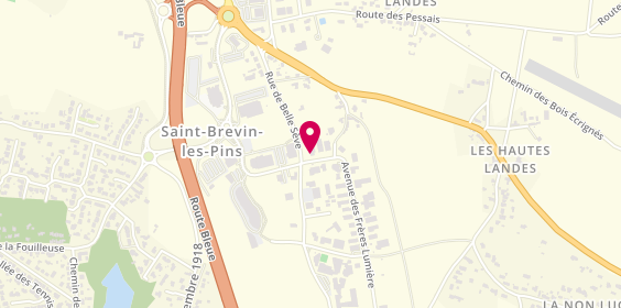 Plan de Atelier Coiffure et Beaute, 9 avenue des Frères Lumière, 44250 Saint-Brevin-les-Pins