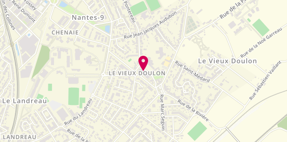 Plan de Coiffure Sandrine B, 8 Boulevard du Manoir Saint-Lô, 44300 Nantes