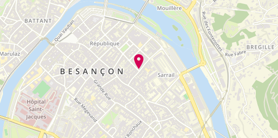 Plan de La Garçonnière, 37 Rue Bersot, 25000 Besançon