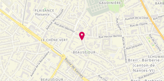 Plan de LHONOREY Sandrine, 59 Pte avenue de Longchamp, 44300 Nantes