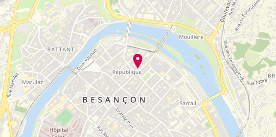 Plan de Espace Création Myriam, 21 Rue de la République, 25000 Besançon