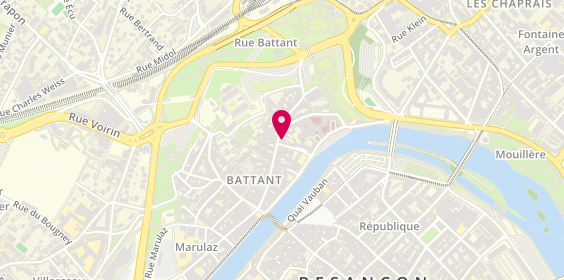 Plan de HD Coiffure Barbershop, 54 Rue Battant, 25000 Besançon
