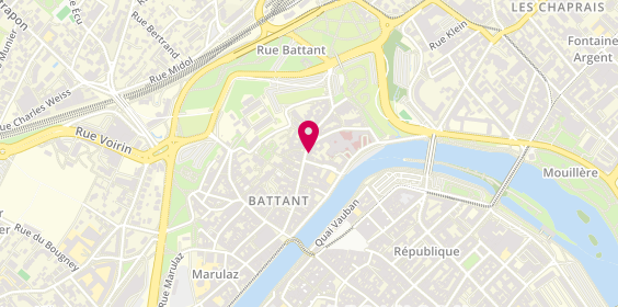 Plan de Panorama Coiffure, 56 Rue Battant, 25000 Besançon