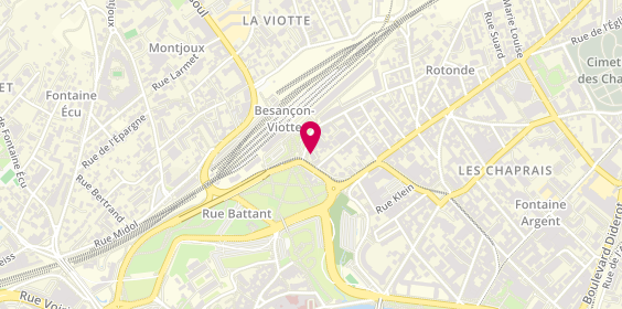 Plan de Coiffure Patrice Binetruy, 7 avenue du Maréchal Foch, 25000 Besançon