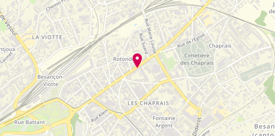 Plan de Tchip Coiffure, 42 Rue de Belfort, 25000 Besançon