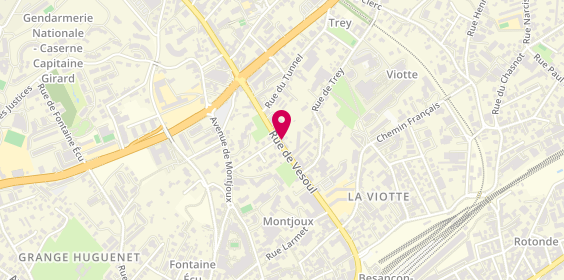 Plan de Coiffure By K, 32 Rue de Vesoul, 25000 Besançon