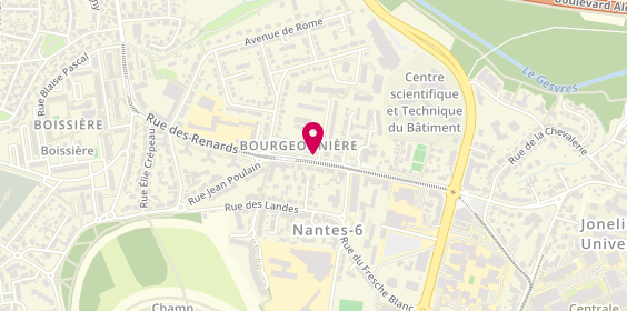 Plan de Espace Détente Coiffure, 78 Rue de la Bourgeonnière, 44300 Nantes