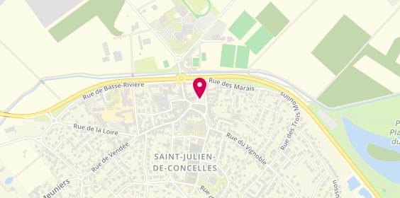 Plan de 6 Artisan Coiffeur, 27 Place de l'Europe, 44450 Saint-Julien-de-Concelles