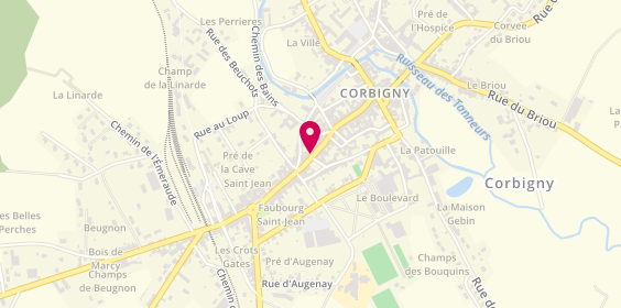 Plan de Christine Coiffure, 28 Rue des Forges, 58800 Corbigny