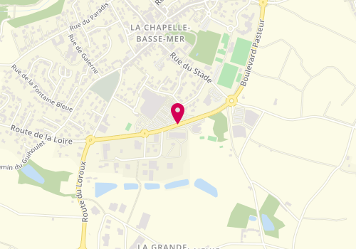 Plan de Hairline Coiffure, La Chapelle Basse Mer Boulevard Pasteur, 44450 Divatte-sur-Loire