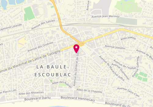 Plan de Exposito Coiffeurs, 133 avenue du Général de Gaulle, 44500 La Baule-Escoublac