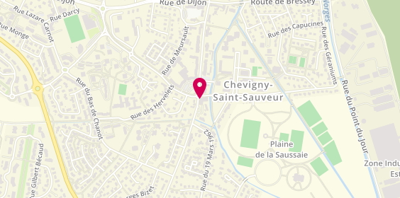 Plan de Tchip Coiffure, 2 A Rue des Clématites, 21800 Chevigny-Saint-Sauveur