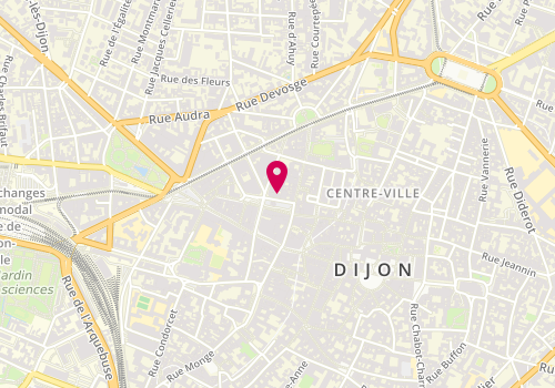 Plan de Vog Coiffure Dijon Grangier, 6 place Grangier, 21000 Dijon