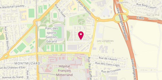 Plan de La Casa Del Coiffeur, 25 Rue Angélique Ducoudray, 21000 Dijon