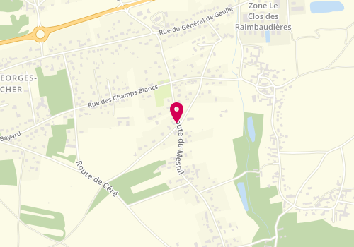 Plan de GUERIN Katia, 84 Route Mesnil, 41400 Saint-Georges-sur-Cher