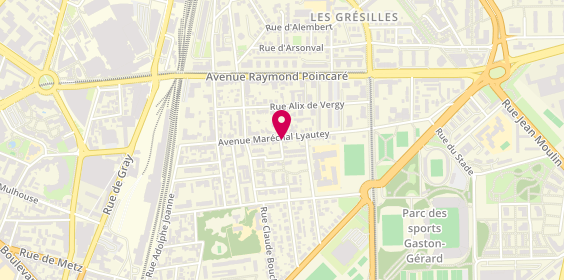 Plan de Ml Coiffure, 38 avenue Maréchal Lyautey, 21000 Dijon