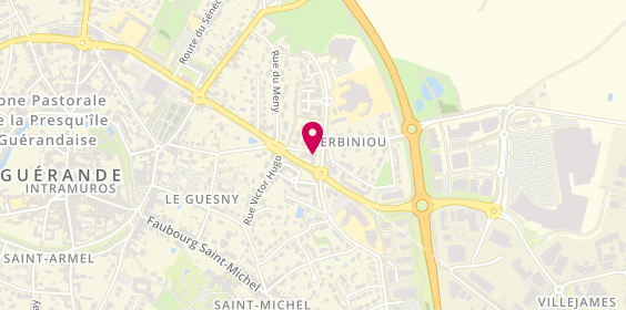 Plan de Salon de Coiffure Lisa Laurent, 2C Rue de Kerbiniou Résidence Almagro, 44350 Guérande