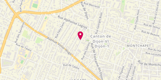 Plan de Apparence Coiffure, 23 Rue Charles le Téméraire, 21000 Dijon