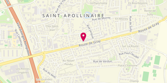 Plan de A'lyss Coiffure, 587 Cr de Gray, 21850 Saint-Apollinaire