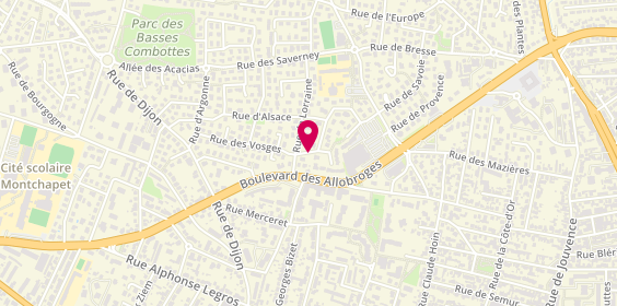 Plan de VOISIN Marie, 4 Rue Juhanne Broquars, 21121 Fontaine-lès-Dijon