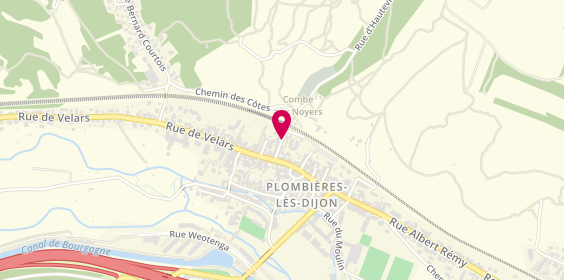 Plan de Corinne Coiffure, 11 Rue d'Hauteville, 21370 Plombières-lès-Dijon