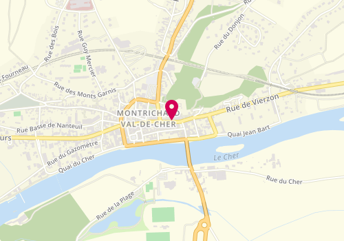 Plan de Les Astuces de Céline, 57 Rue Nationale, 41400 Montrichard-Val-de-Cher