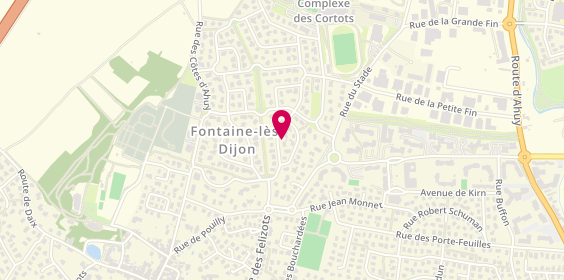 Plan de 66 Faubourg Coiffures, 66 Rue du Faubourg Saint Martin Centre Commercial, 21121 Fontaine-lès-Dijon